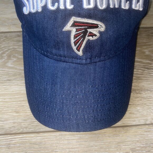 NFL Atlanta Falcons Women's Super Bowl LI 2016 New Era Hat Cap Denim Blue OSFA - Picture 2 of 12